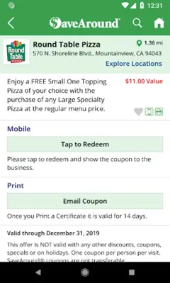 SaveAround Deals android App screenshot 1